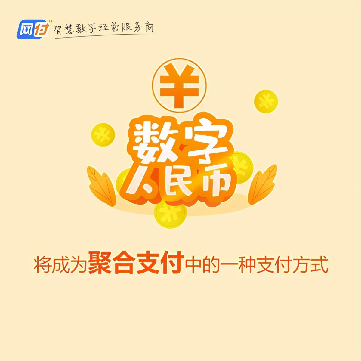 网付：数字人民币将成为聚合支付中的一种支付方式