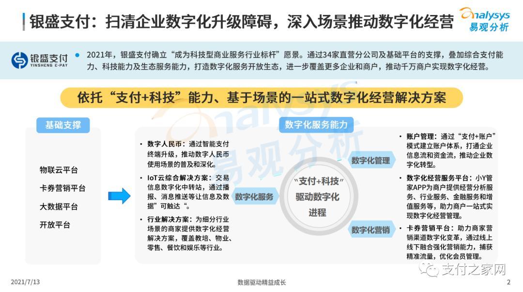 后疫情时代，银盛支付深入场景推动数字化经营